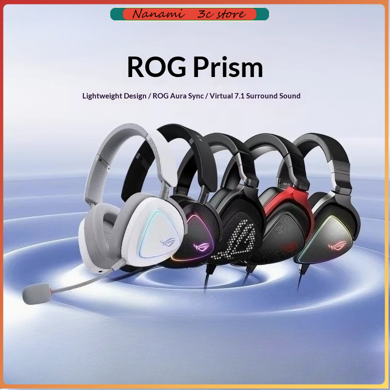 Gaming Headset Wired - ROG Prism Lightweight Over-Ear Gaming Earphones