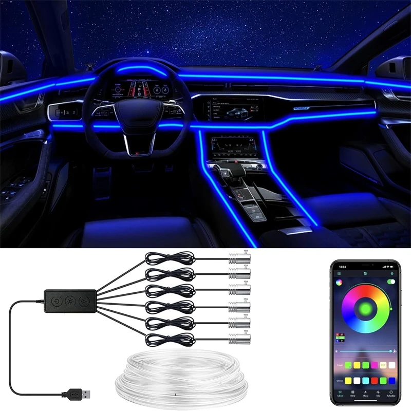 Led Gaming Light Strip - Flexible EL Wire Lights With App