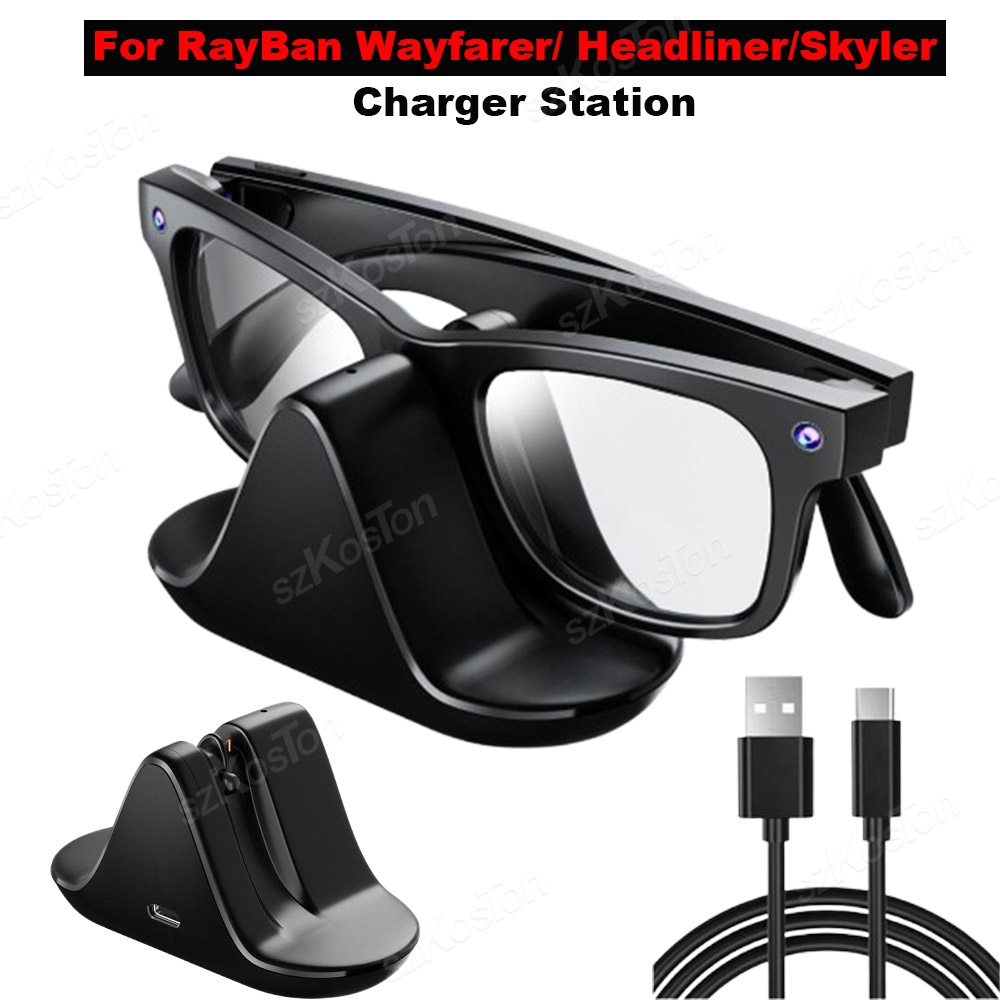 Controller Charging Dock - For Ray-Ban Meta Wayfarer/Headliner/Skyler Smart Glasses