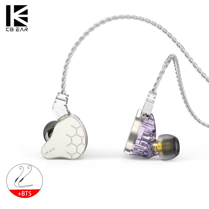 Gaming Headset Wired - KBEAR Lark 1DD+1BA Hybrid Earphones Wired