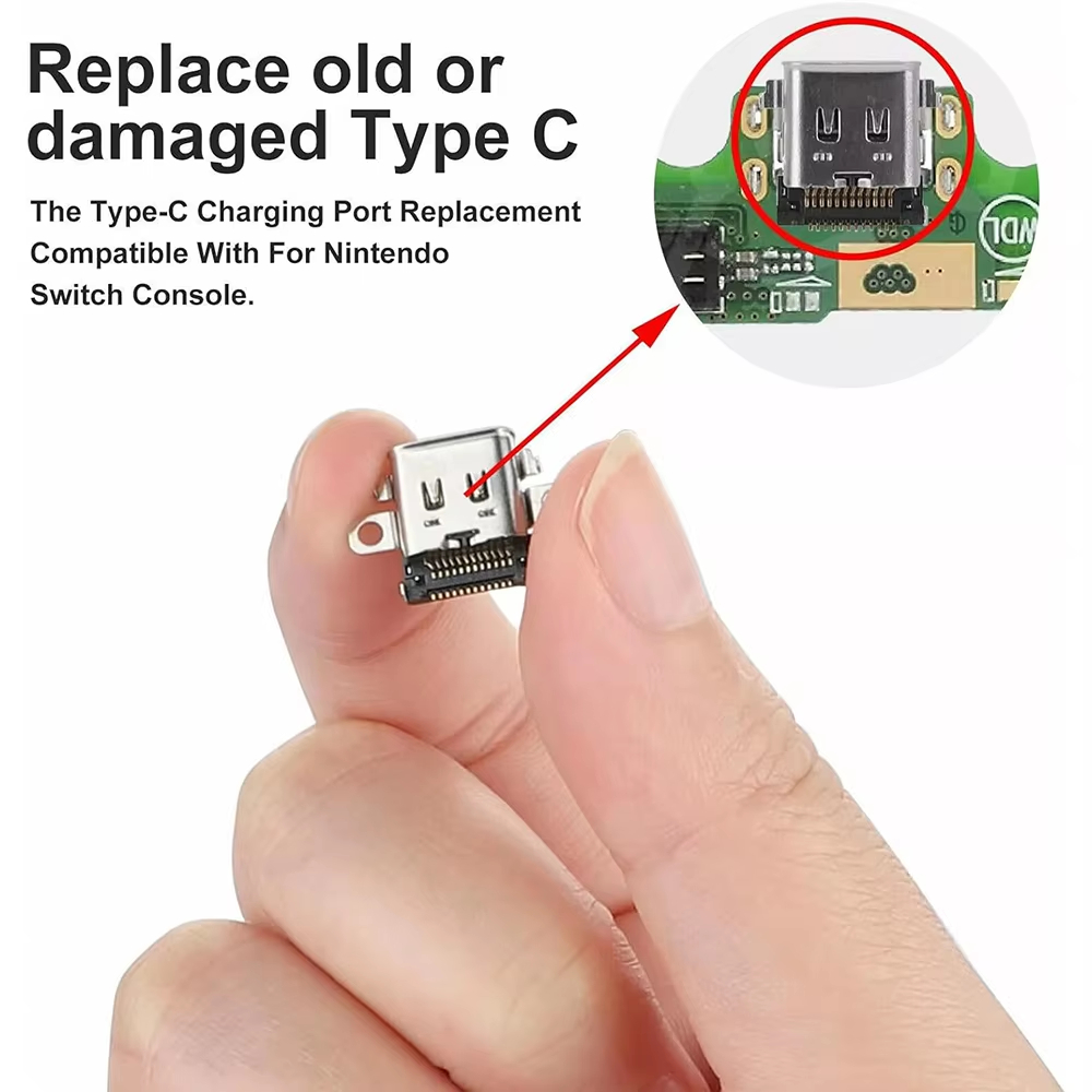 Replacement Type C Port Chargi - Nintendo Console Switch Oled ulasan dan harga