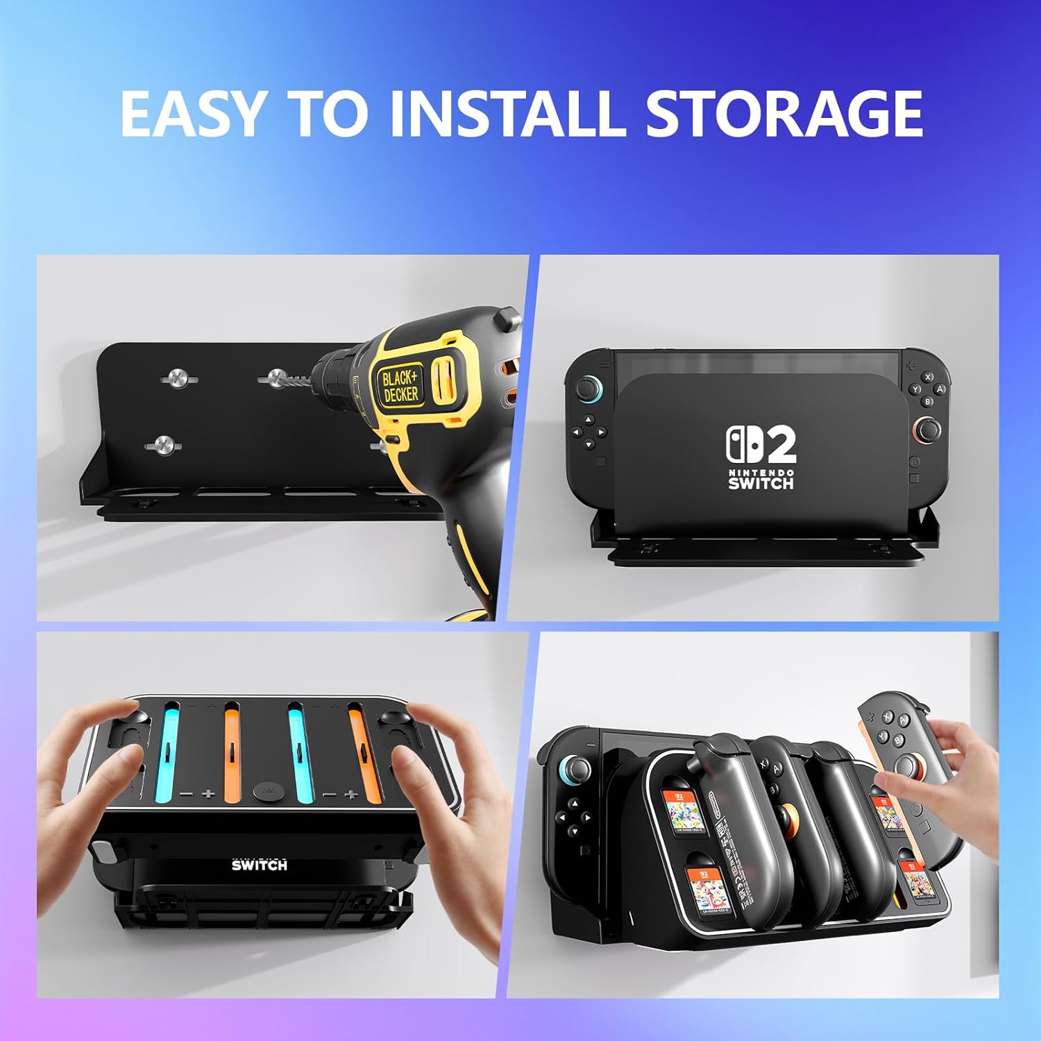 Wall Mount Charging Dock for N - Gaming Console Station ulasan dan harga