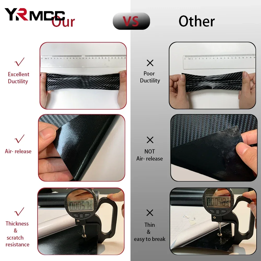 50*300cm 3D 6D Carbon Fiber Vi - Console Skin Wrap ulasan dan harga