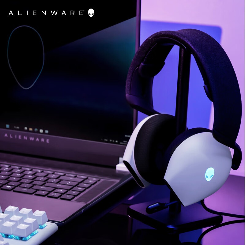 A Lienware AW520H Black/White  - Gaming Headset Wired ulasan dan harga