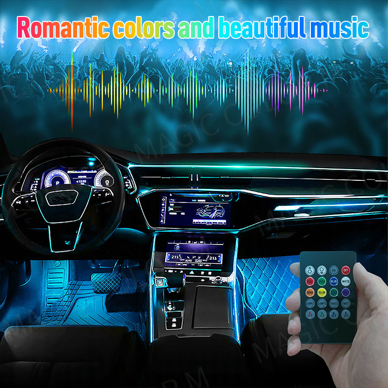 48/72 Led Car Foot Ambient Lig - Led Gaming Light Strip ulasan dan harga