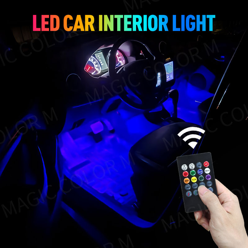 48/72 Led Car Foot Ambient Lig - Led Gaming Light Strip ulasan dan harga