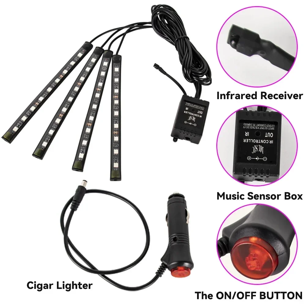Neon LED RGB Car Underglow Bot - Led Gaming Light Strip ulasan dan harga