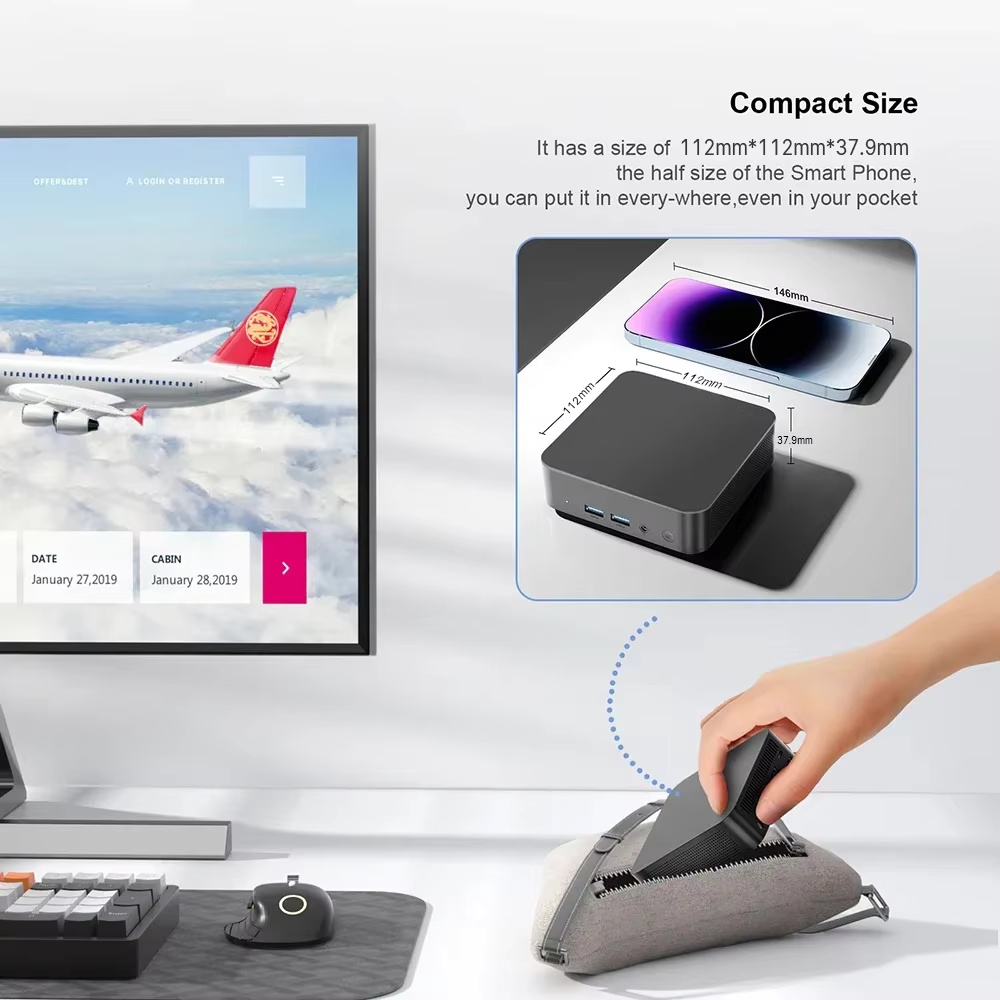 2026 Intel N150 Mini PC Protab - Gaming Console Mini ulasan dan harga
