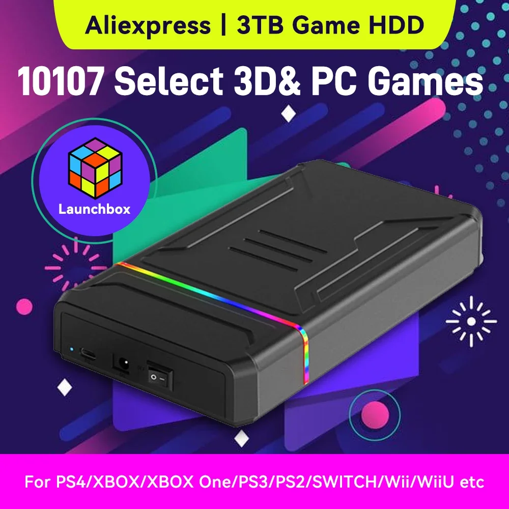 3TB Launchbox Portable Gaming  - Gaming Console Emulator ulasan dan harga