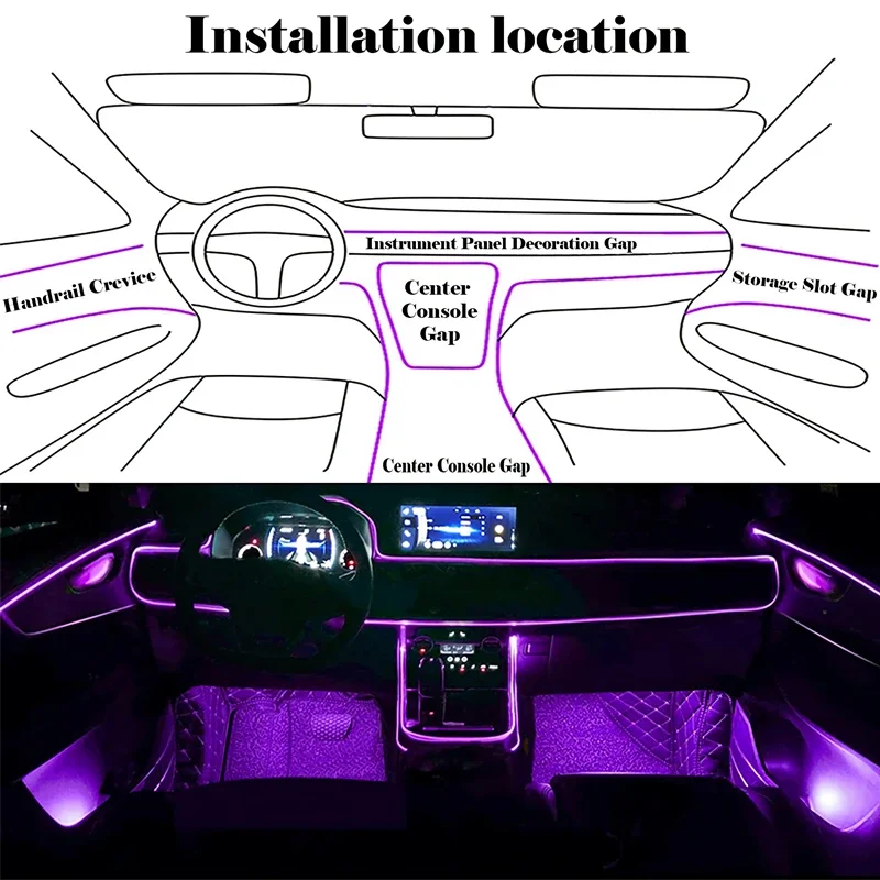 Flexible EL Wire Lights With A - Led Gaming Light Strip ulasan dan harga
