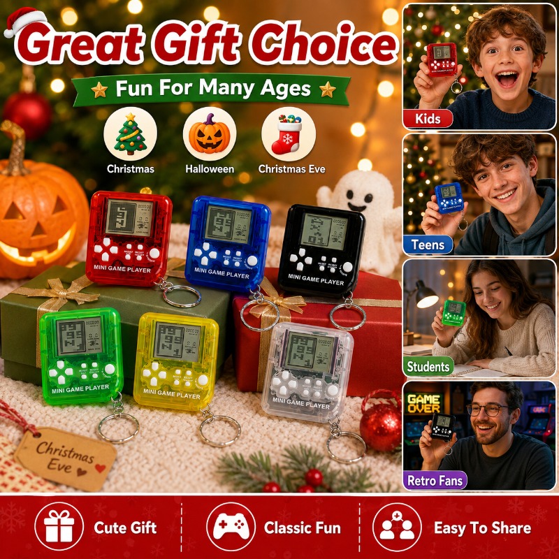 Mini Tetris Game Console Keych - Gaming Console Mini ulasan dan harga