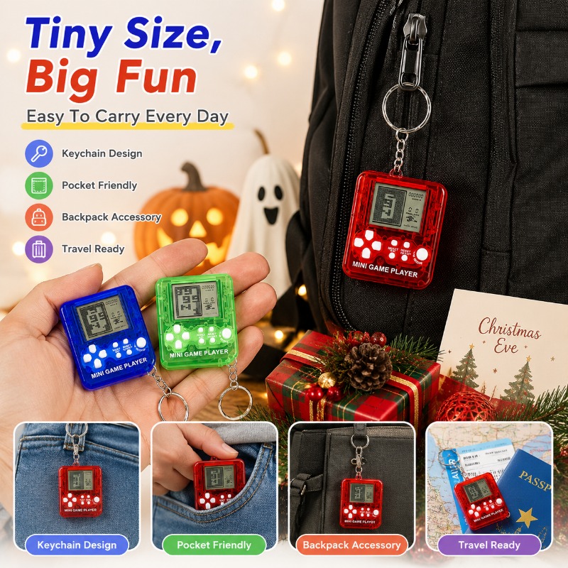 Mini Tetris Game Console Keych - Gaming Console Mini ulasan dan harga