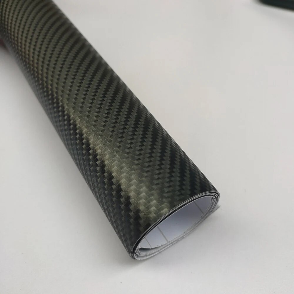 3D 4D 5D 6D Black Carbon Fiber - Console Skin Wrap ulasan dan harga