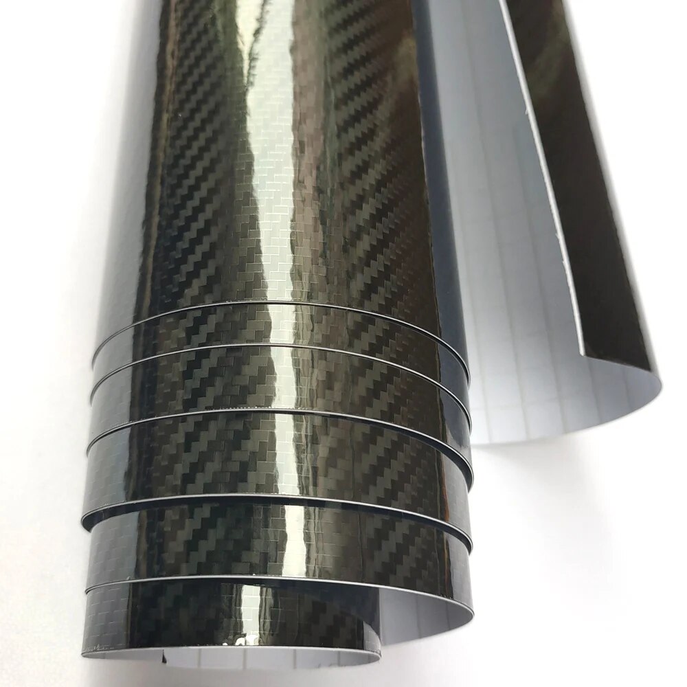 3D 4D 5D 6D Black Carbon Fiber - Console Skin Wrap ulasan dan harga
