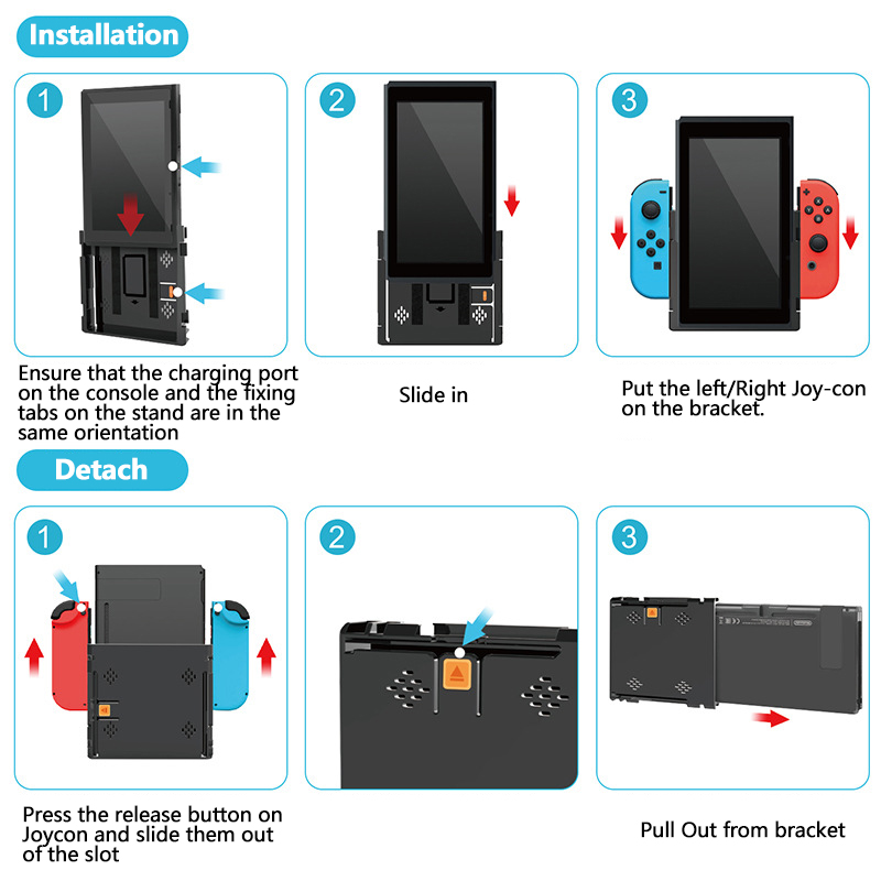 RGEEK Vertical Bracket Grip Fl - Nintendo Console Switch Oled ulasan dan harga