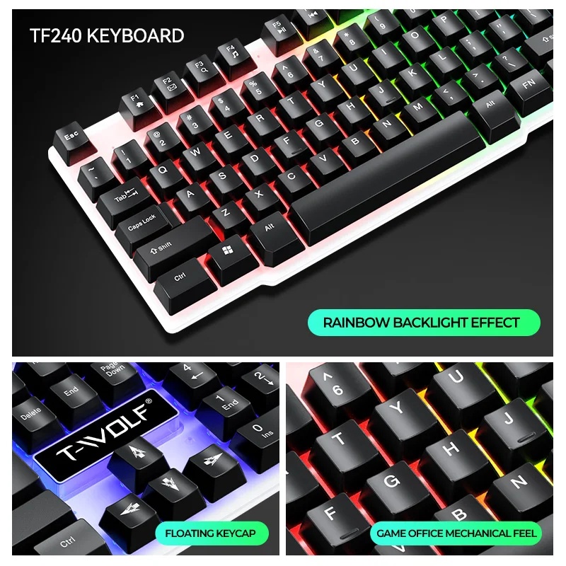 NEW USB Keyboard And Mouse Gam - Gaming Headset Wired ulasan dan harga