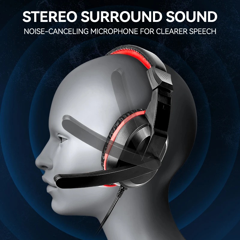 NEW USB Keyboard And Mouse Gam - Gaming Headset Wired ulasan dan harga