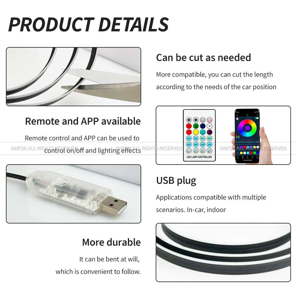140cm USB Dreamcolor Acrylic I - Led Gaming Light Strip ulasan dan harga