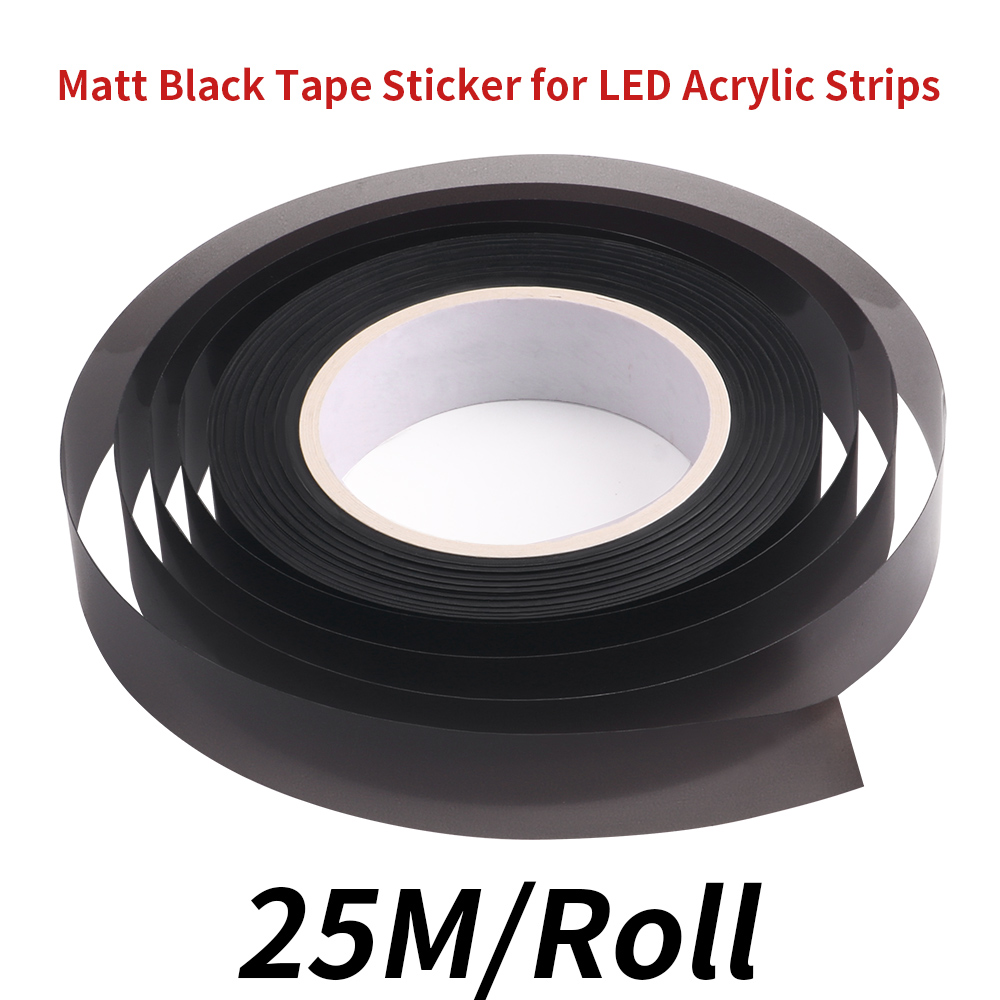 25M/Roll Matt Black Tape Stick - Led Gaming Light Strip ulasan dan harga