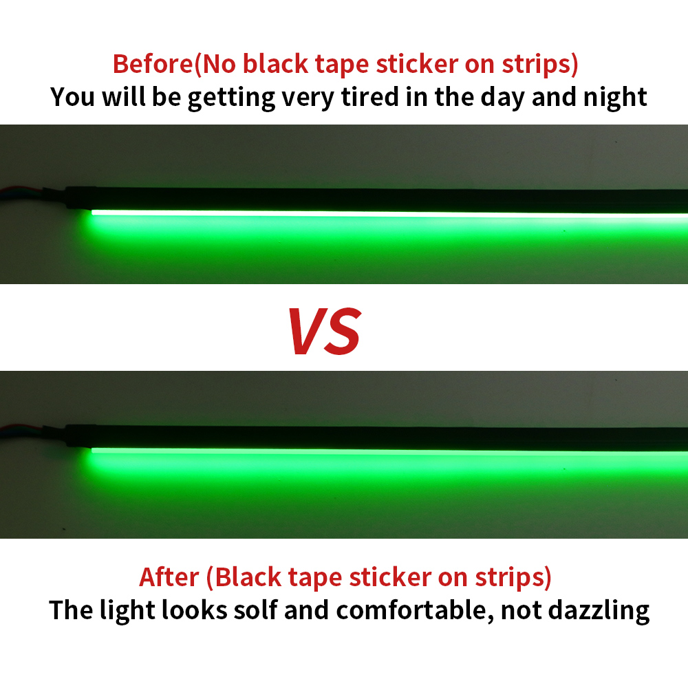 25M/Roll Matt Black Tape Stick - Led Gaming Light Strip ulasan dan harga