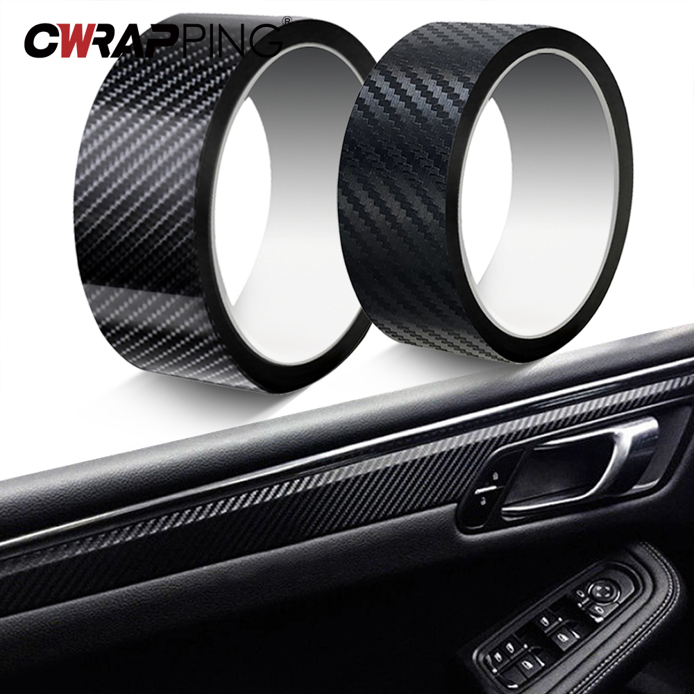 3D Carbon Fiber Vinyl Wrap Fil - Console Skin Wrap ulasan dan harga