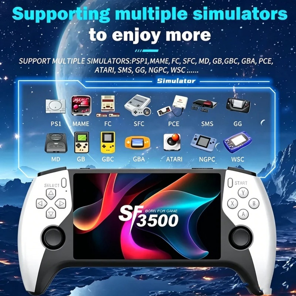 SF3500 5 inch Handheld Game Co - Gaming Console Emulator ulasan dan harga