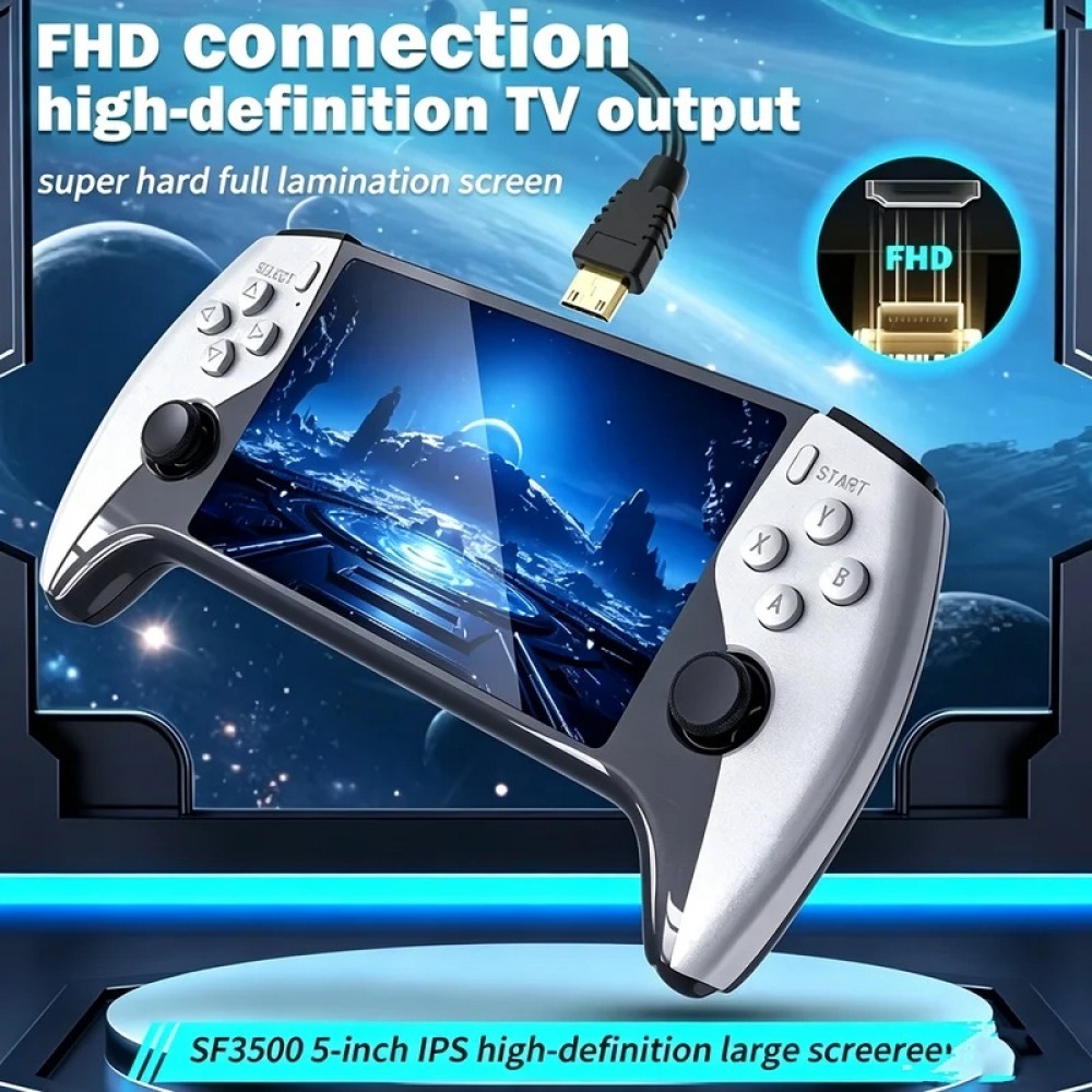 SF3500 5 inch Handheld Game Co - Gaming Console Emulator ulasan dan harga